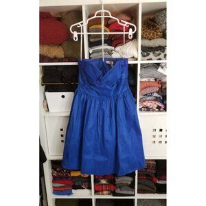 Calvin Klein Blue Strapless Dress SZ12